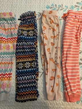 4 Girls Medium Fleece PJ Bottoms